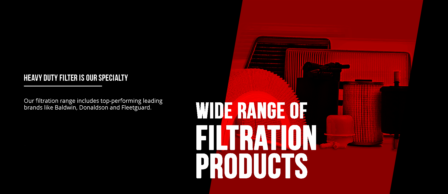 Wide range of filtration products